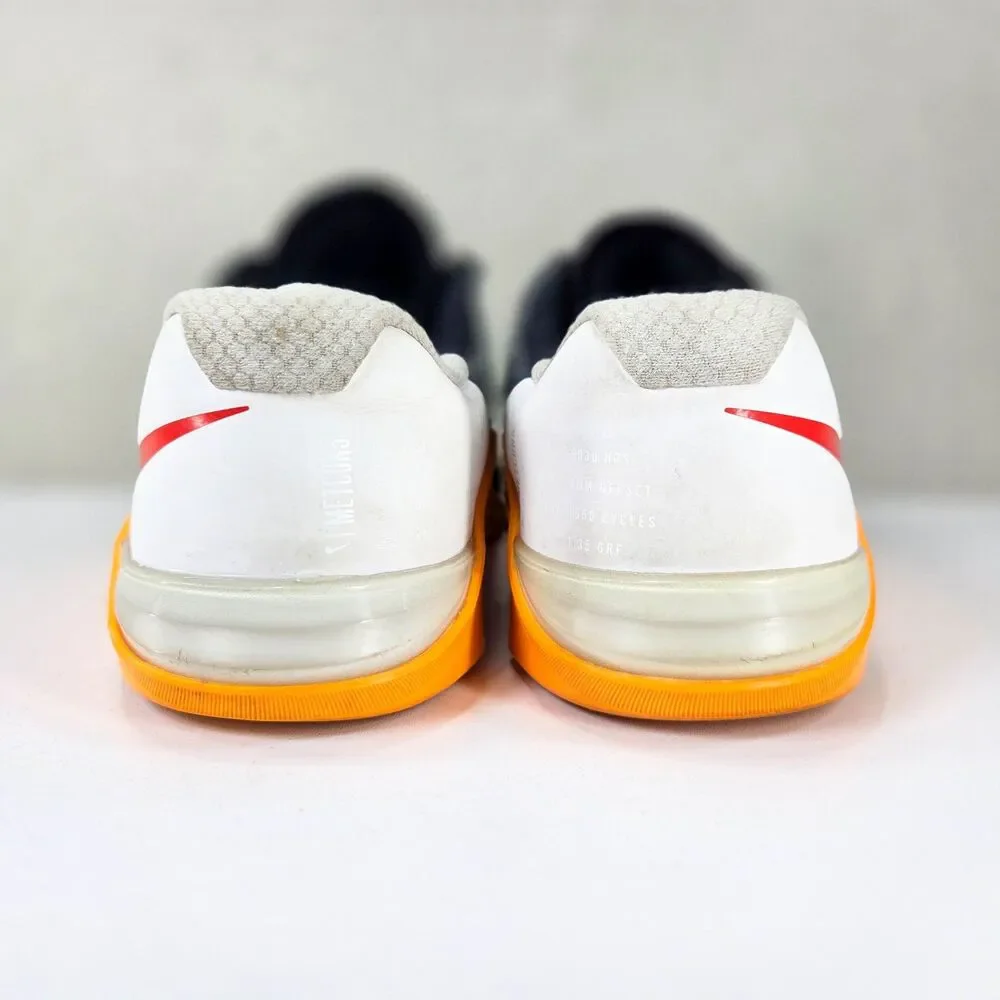 Nike Metcon 5 Black Laser Orange Training Shoes AO2982-081 Women's Sz 8.5